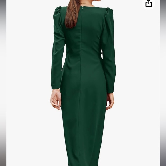 Emerald Green Dress, size L - Picture 4 of 10